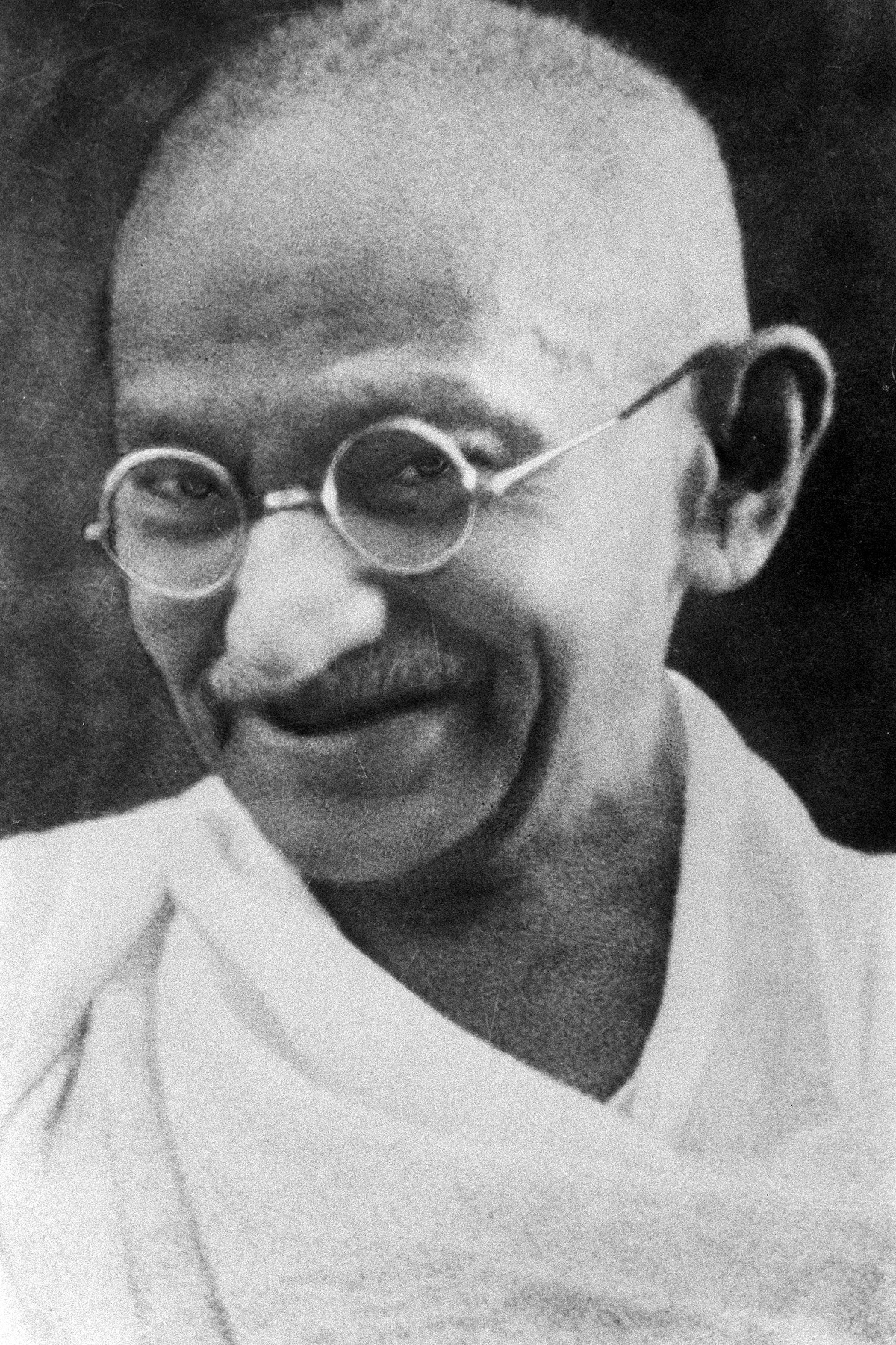 On the picture ist Mahatma Gandhi